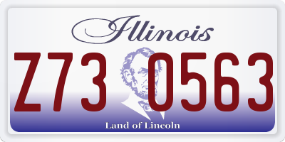IL license plate Z730563