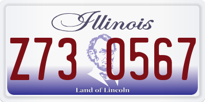 IL license plate Z730567