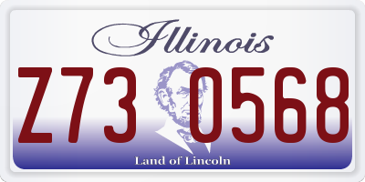 IL license plate Z730568