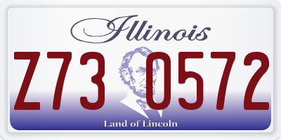 IL license plate Z730572