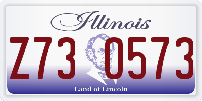 IL license plate Z730573