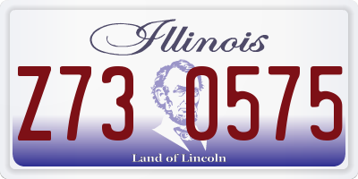 IL license plate Z730575