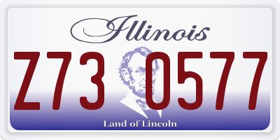 IL license plate Z730577