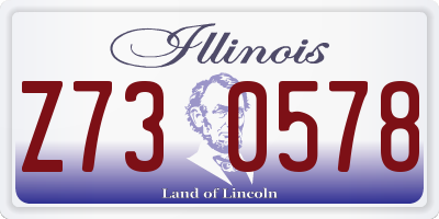 IL license plate Z730578
