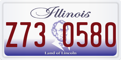 IL license plate Z730580
