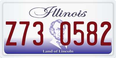 IL license plate Z730582