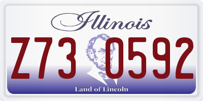 IL license plate Z730592