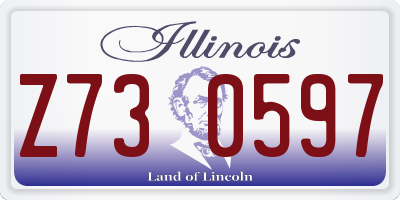 IL license plate Z730597