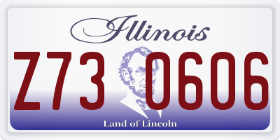IL license plate Z730606