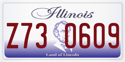 IL license plate Z730609