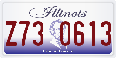 IL license plate Z730613