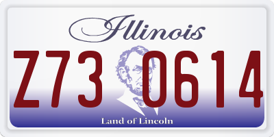 IL license plate Z730614
