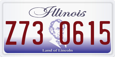 IL license plate Z730615