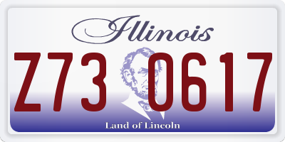 IL license plate Z730617