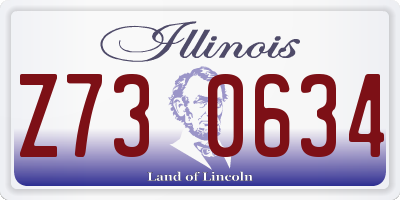 IL license plate Z730634