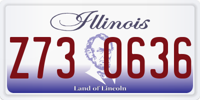 IL license plate Z730636