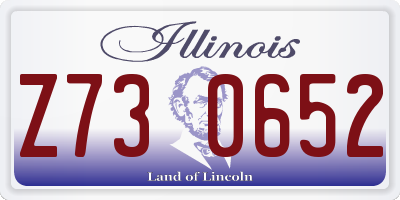 IL license plate Z730652