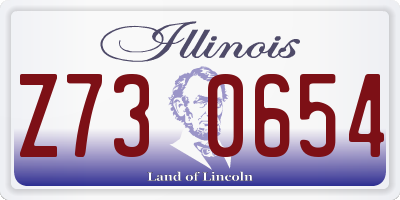 IL license plate Z730654