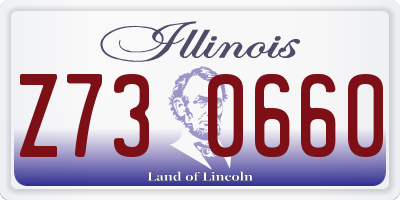 IL license plate Z730660