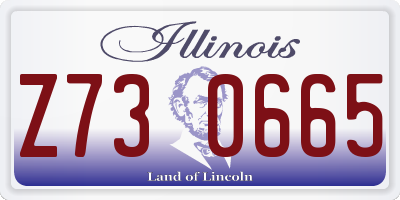 IL license plate Z730665