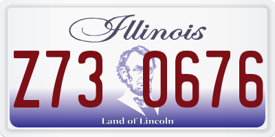 IL license plate Z730676