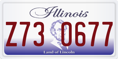 IL license plate Z730677