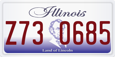 IL license plate Z730685