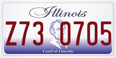 IL license plate Z730705