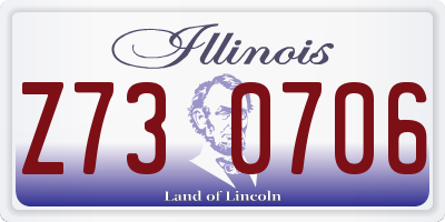 IL license plate Z730706