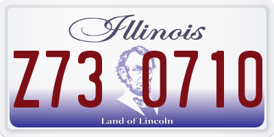 IL license plate Z730710