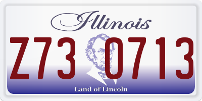 IL license plate Z730713