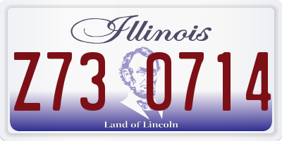 IL license plate Z730714