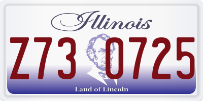 IL license plate Z730725
