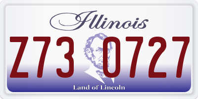 IL license plate Z730727