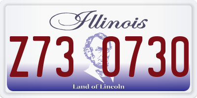 IL license plate Z730730