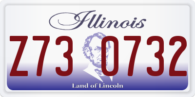 IL license plate Z730732
