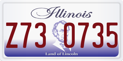 IL license plate Z730735