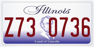 IL license plate Z730736