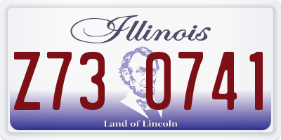 IL license plate Z730741