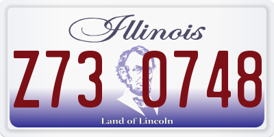 IL license plate Z730748