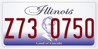 IL license plate Z730750