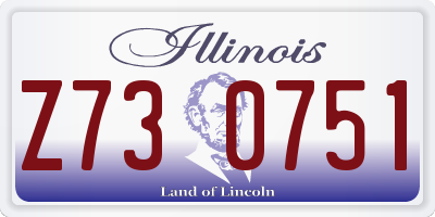 IL license plate Z730751