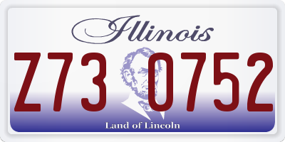IL license plate Z730752