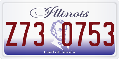 IL license plate Z730753