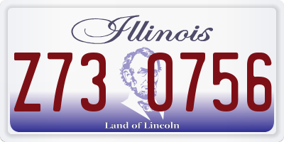 IL license plate Z730756
