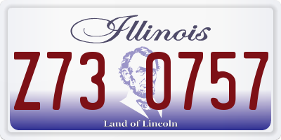 IL license plate Z730757