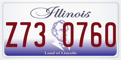 IL license plate Z730760