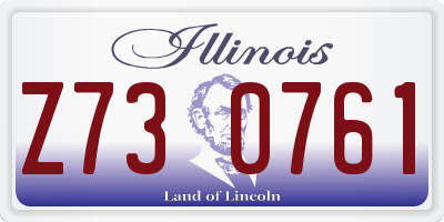 IL license plate Z730761