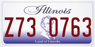 IL license plate Z730763
