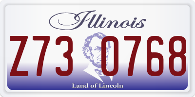 IL license plate Z730768